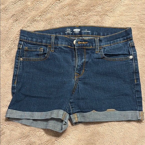 Old Navy Pants - Old Navy Blue Jean Shorts with Cuffed Hem